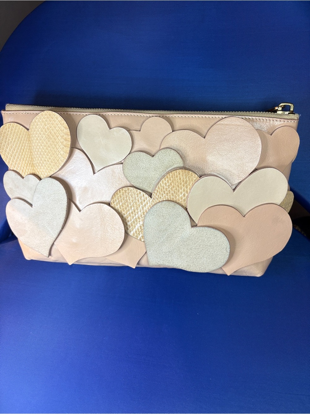 Marc Jacobs Love Story Heart Appliqué Clutch . Og Dustbag